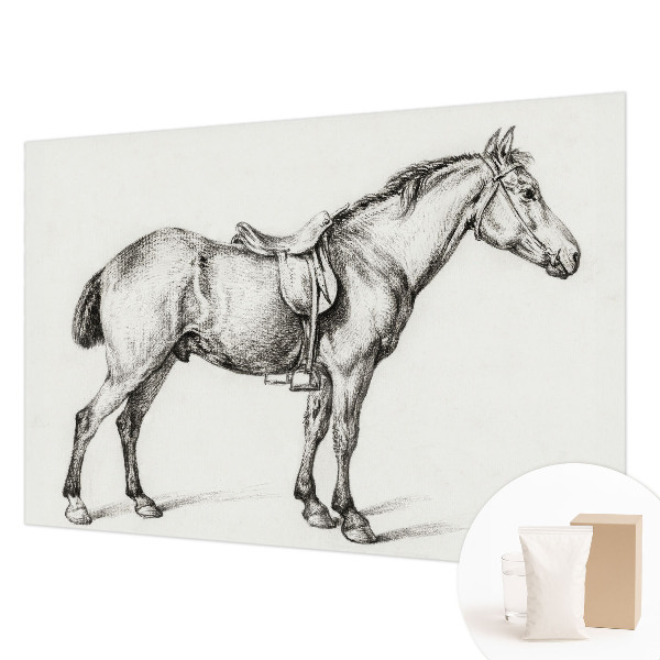 Modern wall mural for living room Sketch of a horse