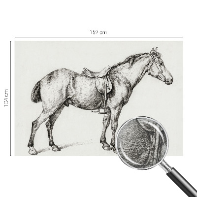 Modern wall mural for living room Sketch of a horse