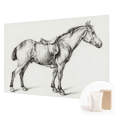 Modern wall mural for living room Sketch of a horse