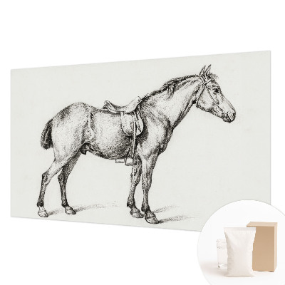 Modern wall mural for living room Sketch of a horse