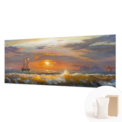 High quality wall mural wallpaper featuring a panoramic sea view