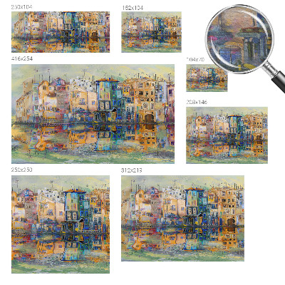 Premium wall mural for bedroom featuring a magical city design
