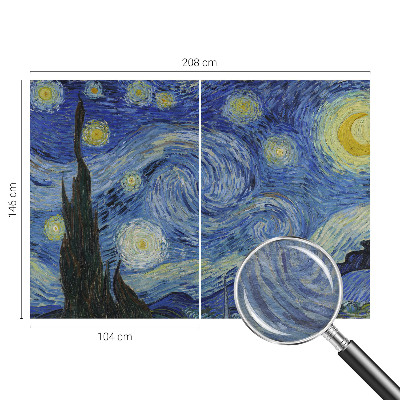 Decorative wall mural for living room with the Night Vortex design
