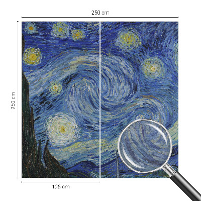 Decorative wall mural for living room with the Night Vortex design