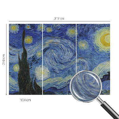Decorative wall mural for living room with the Night Vortex design