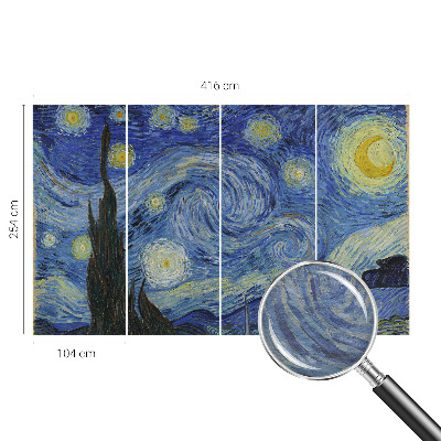 Decorative wall mural for living room with the Night Vortex design