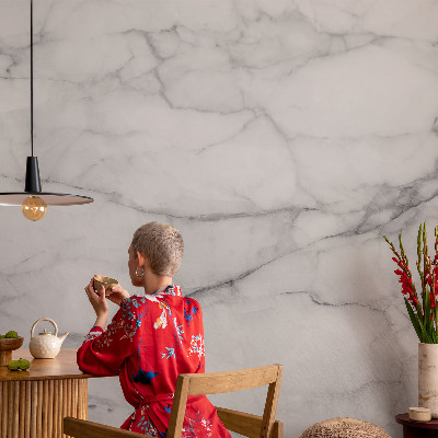 Wall mural with a black marble motif