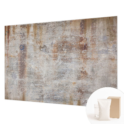 Wall mural for bedroom with a raw textured surface