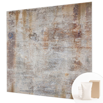 Wall mural for bedroom with a raw textured surface