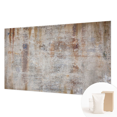 Wall mural for bedroom with a raw textured surface
