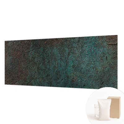 Wall mural for living room with a rustic surface finish