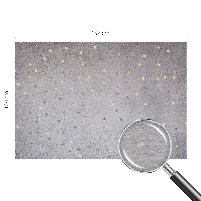 Bedroom wall mural wallpaper with a symmetrical dotted pattern