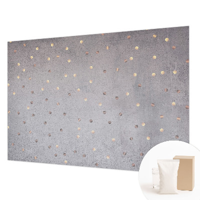 Bedroom wall mural wallpaper with a symmetrical dotted pattern
