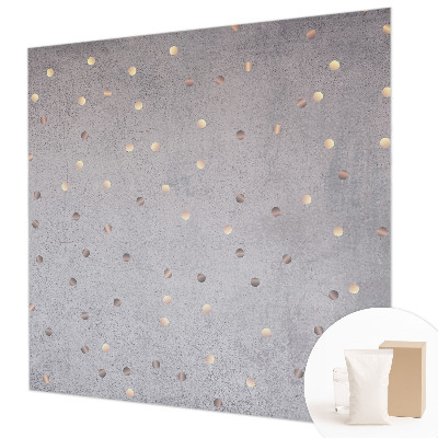 Bedroom wall mural wallpaper with a symmetrical dotted pattern