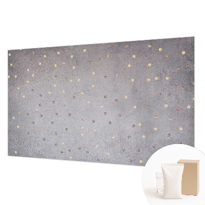Bedroom wall mural wallpaper with a symmetrical dotted pattern