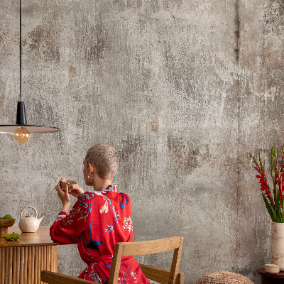Large wallpaper mural with an industrial space design