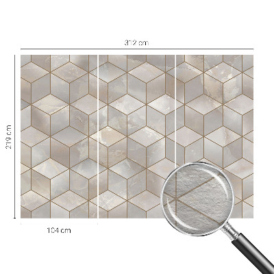 Large wall mural Geometric mosaic