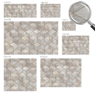 Large wall mural Geometric mosaic
