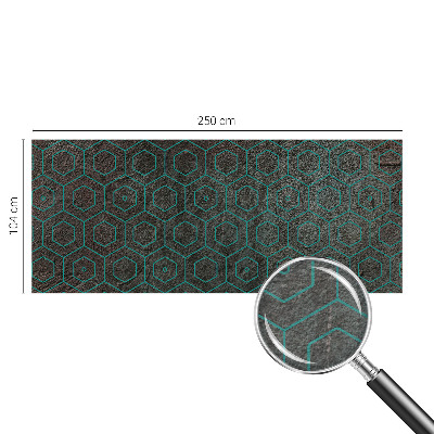 Modern wall mural with a geometric pattern