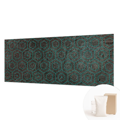 Modern wall mural with a geometric pattern