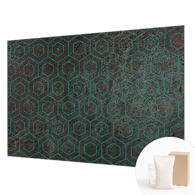 Modern wall mural with a geometric pattern