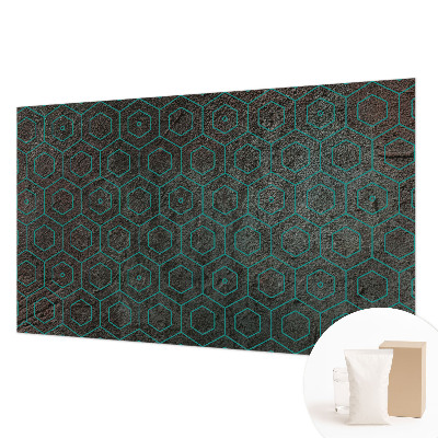 Modern wall mural with a geometric pattern