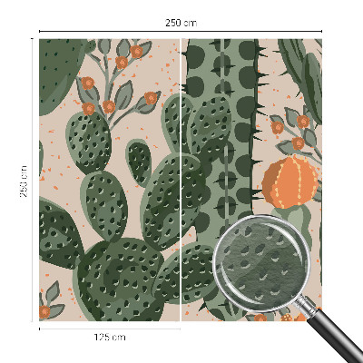 High quality wall mural wallpaper Green cacti