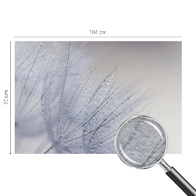 Premium wall mural for bedroom featuring a dewy dandelion design