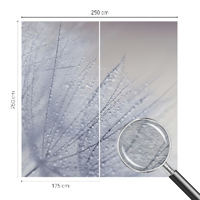 Premium wall mural for bedroom featuring a dewy dandelion design