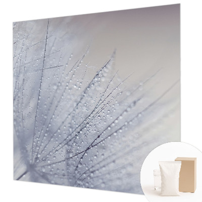 Premium wall mural for bedroom featuring a dewy dandelion design