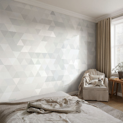 Premium photo wallpaper with a gray pattern