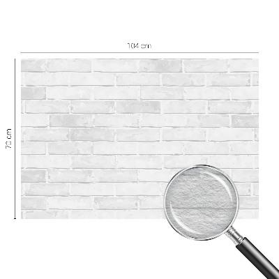 Non-woven wall mural with a brick wall design