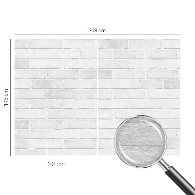 Non-woven wall mural with a brick wall design