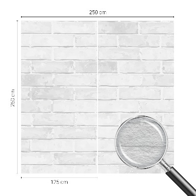 Non-woven wall mural with a brick wall design