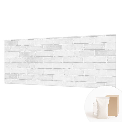 Non-woven wall mural with a brick wall design