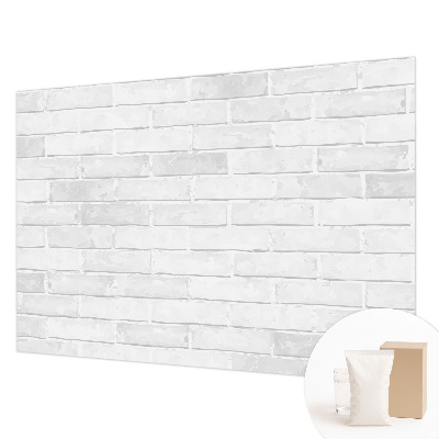 Non-woven wall mural with a brick wall design
