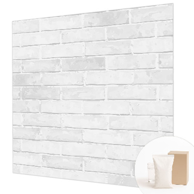 Non-woven wall mural with a brick wall design