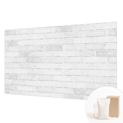 Non-woven wall mural with a brick wall design