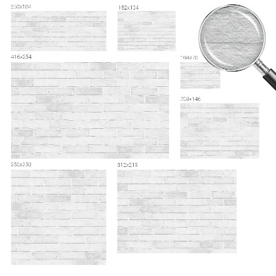 Non-woven wall mural with a brick wall design