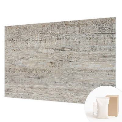 Wall mural with a wooden rings design