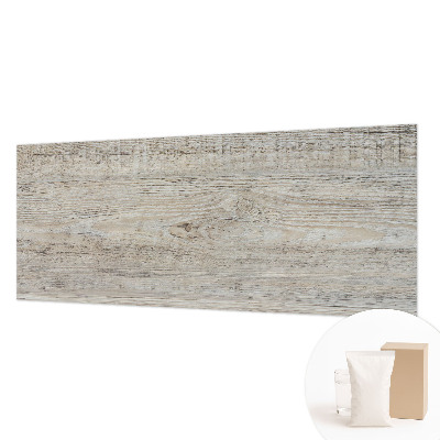 Wall mural with a wooden rings design