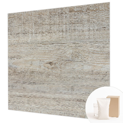 Wall mural with a wooden rings design