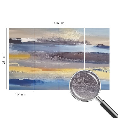Non-woven photo wallpaper with a peaceful landscape design