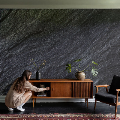 Wallpaper mural with a stone structure motif