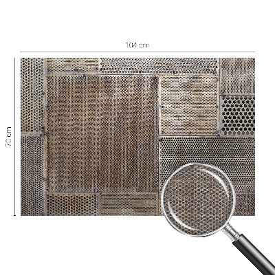 Wall mural for living room with metallic patterns