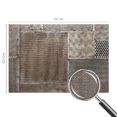 Wall mural for living room with metallic patterns