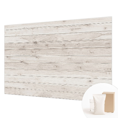Wall mural for bedroom with a natural wood design