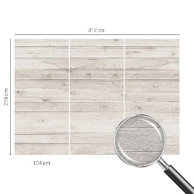 Wall mural for bedroom with a natural wood design