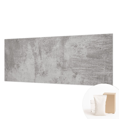 Wallpaper mural for living room with a raw concrete finish