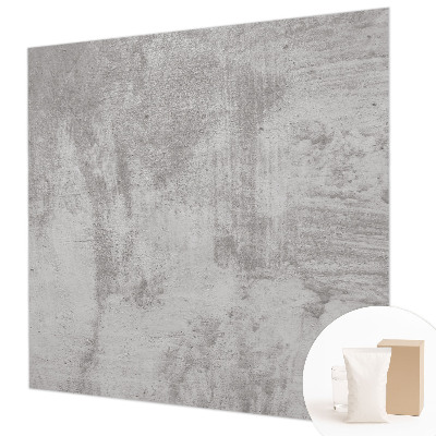 Wallpaper mural for living room with a raw concrete finish